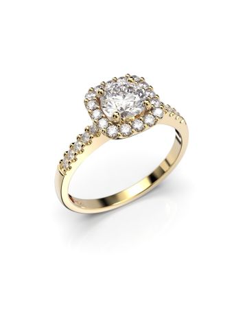 Festive Jemina timanttisormus, keltakulta 635-076-KK