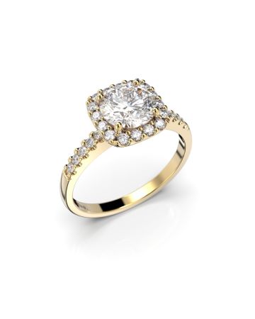 Festive Jennifer timanttisormus, keltakulta 639-126-KK