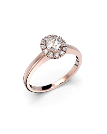 Festive Veronica timanttisormus, punakulta 642-042-PK