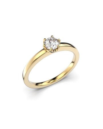 Festive Adele timanttisormus, keltakulta 651-050-KK