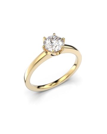 Festive Adele timanttisormus, keltakulta 651-070-KK