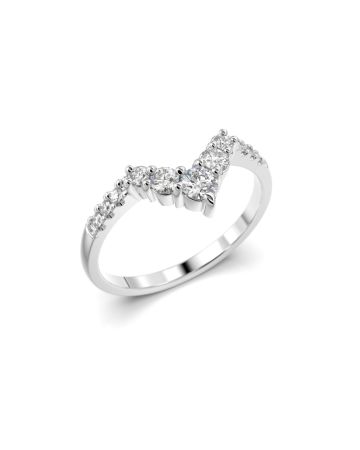 Festive Juliette Side timanttisormus, platina 676-021-PT