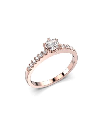 Festive Julianna timanttisormus, punakulta 682-042-PK