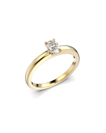 Festive Selena timanttisormus, keltakulta 683-030-KK