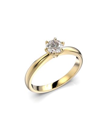 Festive Classic timanttisormus, keltakulta 686-050-KK