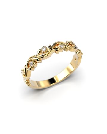 Festive Feeniks Siro timanttisormus, keltakulta 699-006-KK