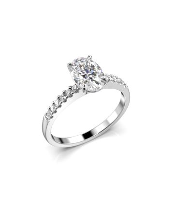 Festive Selena Side timanttisormus, platina 703-112-PT
