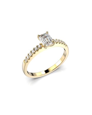 Festive Serena Side timanttisormus, keltakulta 704-062-KK