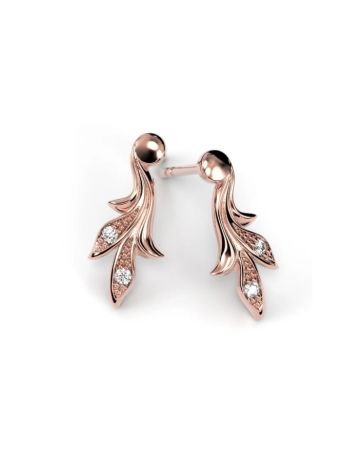 Festive Feeniks timanttikorvakorut, punakulta 707-004K-PK