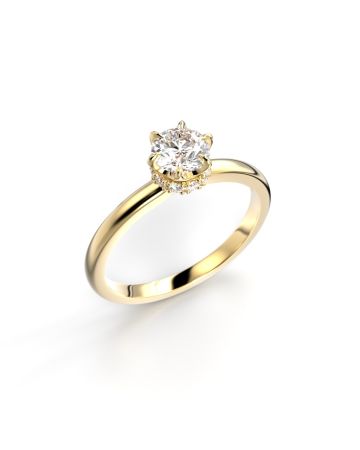 Festive Heidi timanttisormus, keltakulta 710-060-KK