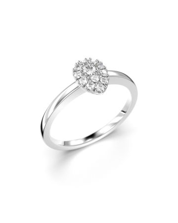 Festive Penelope timanttisormus, valkokulta 717-015-VK