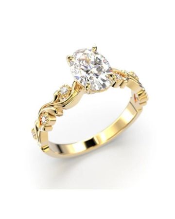 Festive Feeniks Lux Oval timanttisormus 754-106-KK