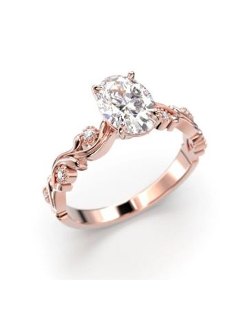 Festive Feeniks Lux Oval timanttisormus 754-106-PK