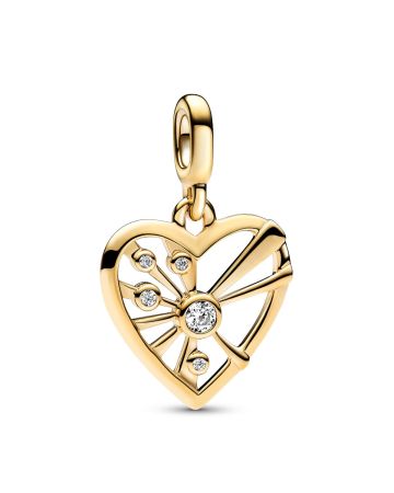 Pandora ME Heart & Rays Medallion hela 762691C01-1