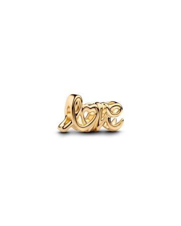 Pandora Handwritten Love hela, kullattu 763055C00