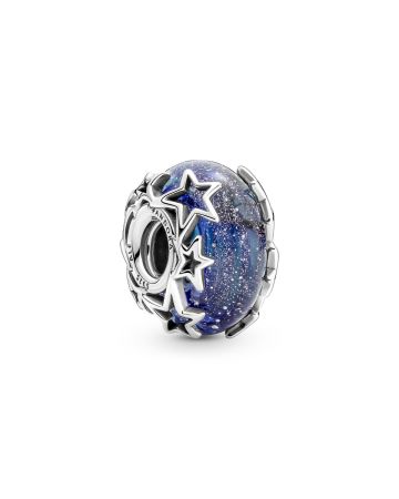 Pandora Moments Galaxy Blue & Star Murano hela 790015C00-0