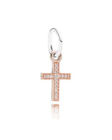 Pandora Rose Gold Cross 14K riipus 791354CZ
