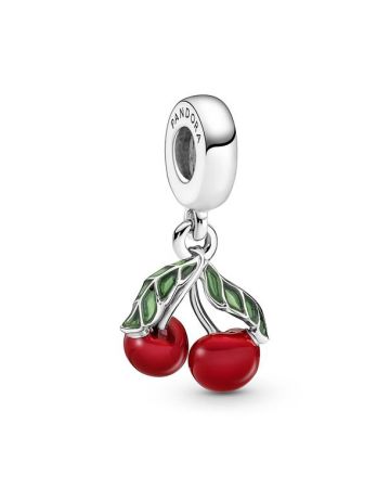 Pandora Moments Cherry Fruit Dangle Charm hela 791583C01-1