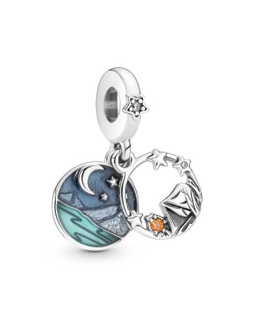 Pandora Moments Camping Night Sky Double Dangle Charm hela 791686C01