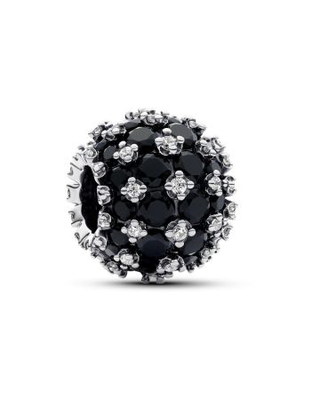 Pandora Moments Sparkling Pavé Round Black hela 792630C04