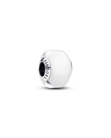 Pandora White Mini Murano Glass hela 793118C00