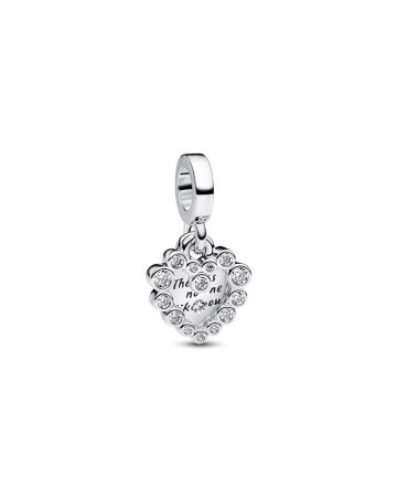 Pandora Sparkling Heart Double Dangle berlock 793765C01