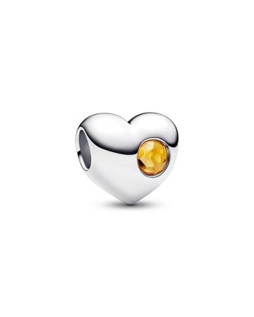 Pandora Engravable Honey Stone Heart Charme 794161C11