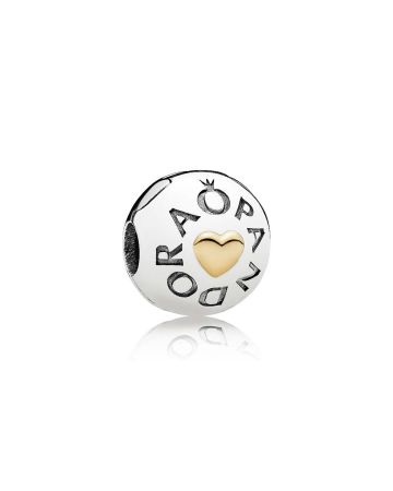 Pandora Logo Clip -  Charmee 14K 796219-1
