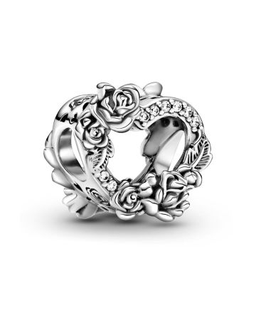 Pandora Open Heart & Rose Flowers -hela 799281C01