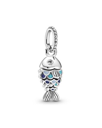 PAN HOP RS BLUE SCALED FISH DANGLE CZ-1