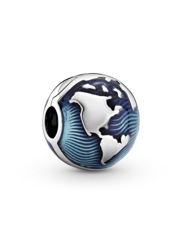 Pandora Blue Globe Clip -lukkohela 799429C01
