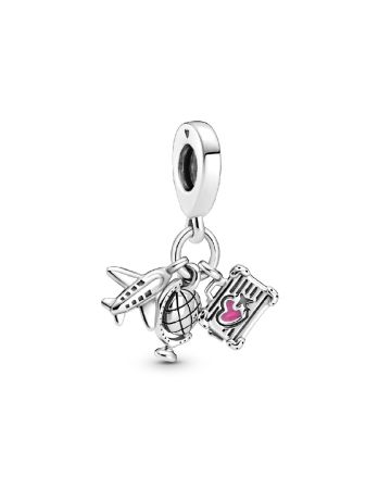 Pandora Airplane Globe & Suitcase Charme 799435C01-1