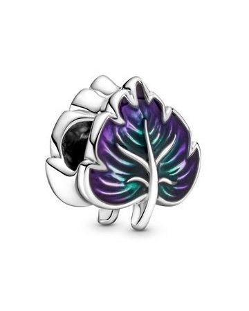 Pandora Purple and Green Leaf Charme 799542C01