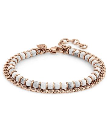 Nomination Instinct Rose White Agate rannekoru 027901/042-1