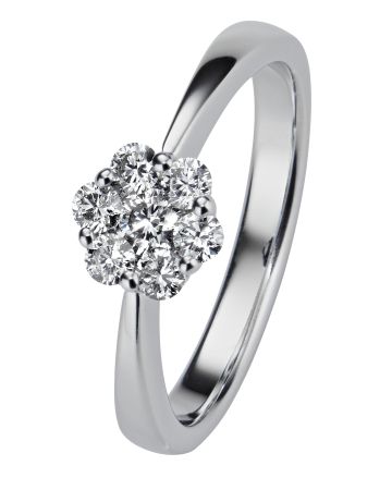 Kohinoor Dahlia -timanttisormus 934-232V-40B4