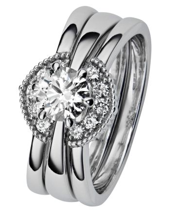 Kohinoor Gloria -timanttisormus (SIVUSORMUS) 934-238V-10B3