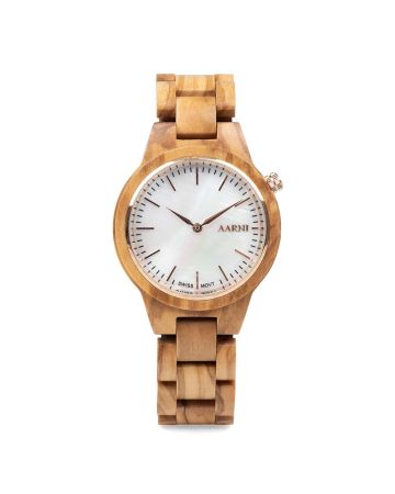 Aarni Vega Oliivipuu -rannekello 6430066270392