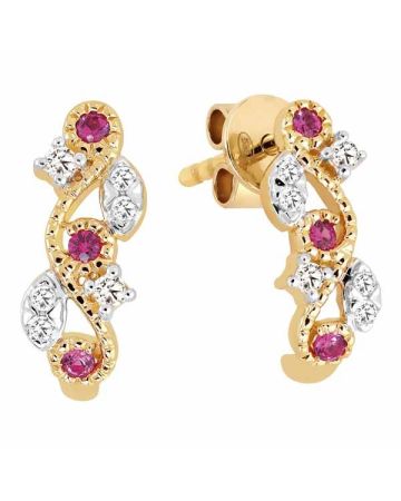 Brilliant Star Diamanten Ohrringe AJE10905