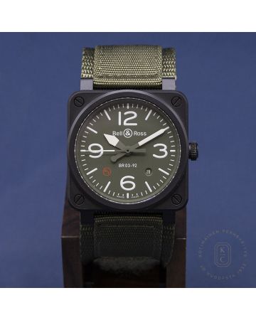 Pre-Owned Bell & Ross Military Type BR03-92-MIL-CE