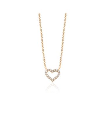 Bulevardi Diamond timanttikaulakoru / sydän 40/43 cm BLVD559