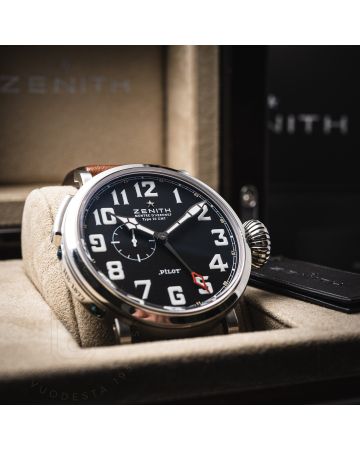 Pre-Owned Zenith Pilot Montre d'Aeronef Type 20 GMT  03.2430.693/21.c723-0