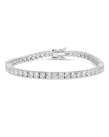 Hopeinen rannekoru 18,5 cm BOL-B0035Z