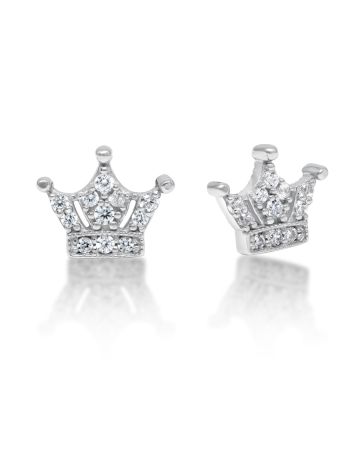 Hopeiset korvakorut / kruunu BOL-E0871Z