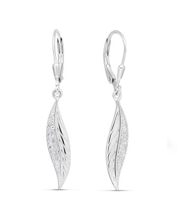 Hopeiset korvakorut / lehti BOL-E4221Z