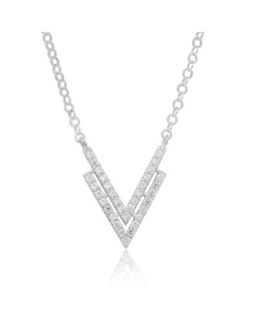 Hopeinen kaulakoru 43 - 45 cm  BOL-N0191Z/43-45-1