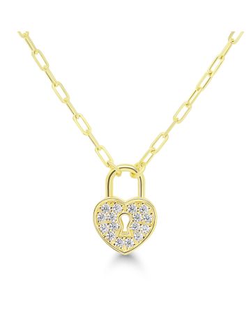 Kullattu hopeakaulakoru / sydänlukko BOL-N0500ZG/40-45cm-1