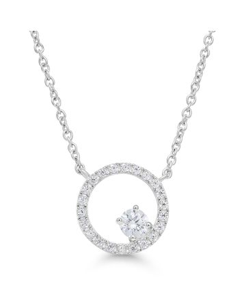 Hopeinen kaulakoru BOL-N2594Z/40-45cm-1