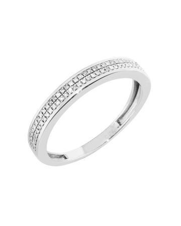 Valkokultainen timanttisormus BR-6444