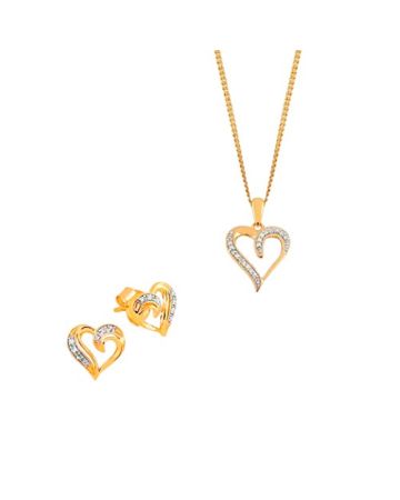 Kultainen korusetti, sydän