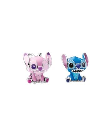 Disney x Pandora Stitch and Angel Charm Duo Set